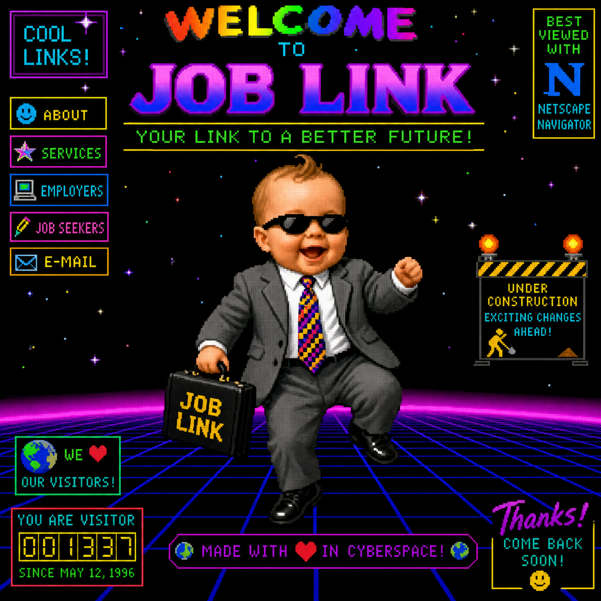 JobLink Dancing Baby - Your Cyber Guide to Employment